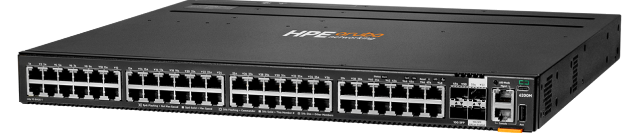 Aruba CX6200M 24G side Aruba CX6200M 24G side
